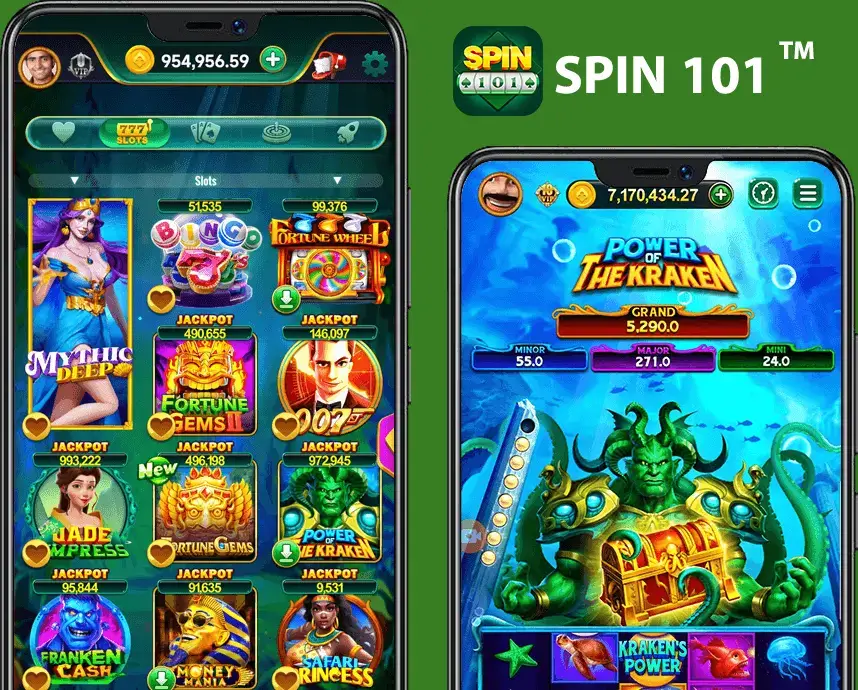 Yes Spin App Home Screen