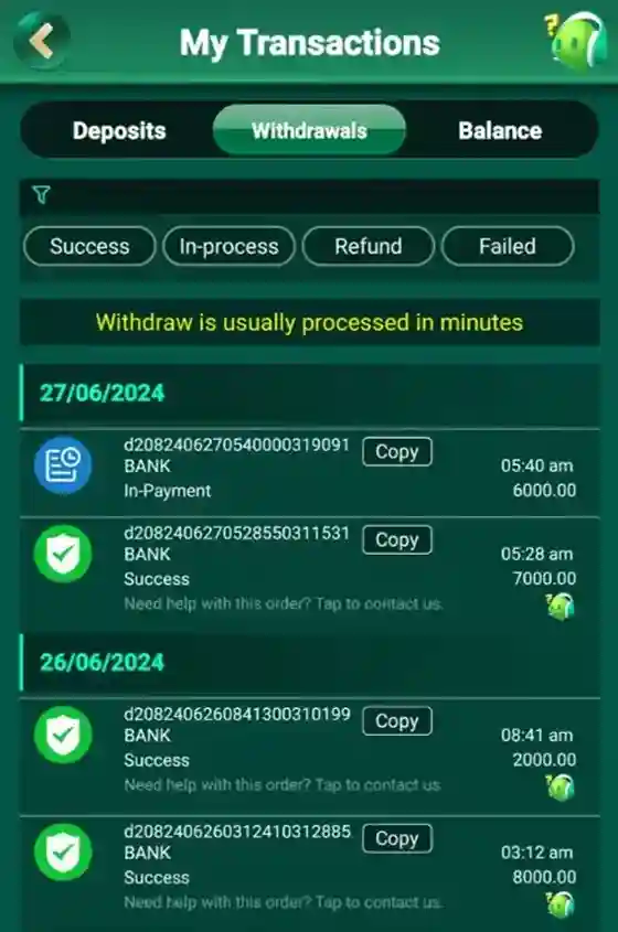 Yes Spin Withdrawal Proof